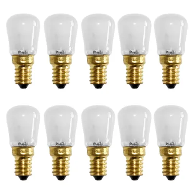 Produktbild von 10 x Glühbirne Röhre T25 Kühlschranklampe 25W E14 MATT Glühbirnen Glühlampe 25 Watt warmweiß dimmbar