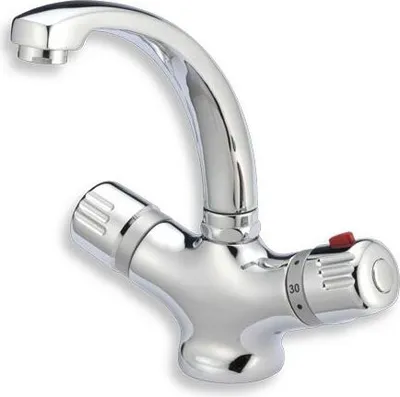 Produktbild von Novaservis Aquamat - Thermostat-Waschtischarmatur mit Ablauf, Chrom 2601,0