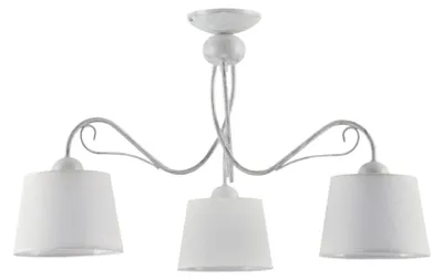 Immagine prodotto di Lampada a sospensione KAMELIA bianca 3xE27x40W in metallo, dimensioni: 46x80x80 cm, IP20, Jupiter