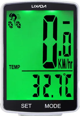 Produktbild von LIXADA Drahtloser Fahrradcomputer Multifunktionaler LCD-Bildschirm Fahrradcomputer Mountainbike-Tachometer Kilometerzaehler IPX6 Wasserdichtes Radfahren Messbare Temperatur Stoppuhr Fahrradzubehoer