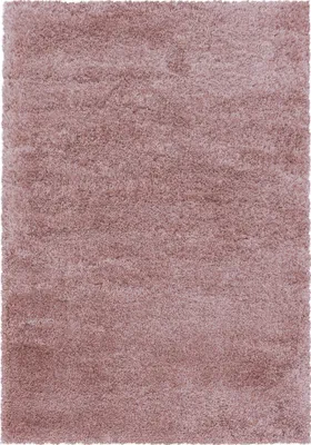 Zdjęcie produktu dla Dywan do salonu, gęsty, różowy, prostokątny, o wymiarach 240x340 cm, jednolity kolor, wykonany z poliestru