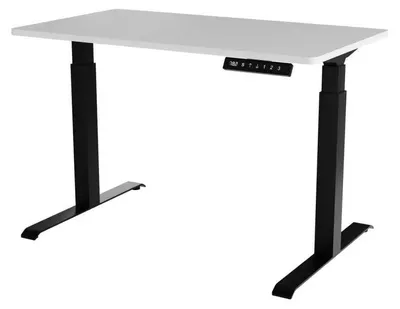 Immagine prodotto di Scrivania con regolazione elettrica dell'altezza MOON 121x67x72-120 Nero/Bianco
