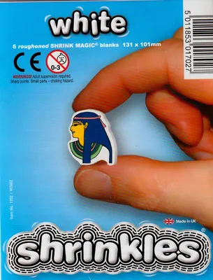 Produktbild von Original Shrinkles, Weiße Shrink Art Craft Sheets (Small Pack)