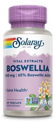 Zdjęcie produktu dla Boswellia Extract 450 mg Frankincense Solaray Capsules 60 kapsułek