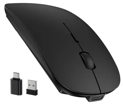 Immagine prodotto di Mouse Bluetooth, con connessione USB-C e USB-A, design sottile, wireless, con 4 tasti