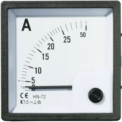 Zdjęcie produktu dla Voltcraft AM-72X72/25A Analog-Einbaumessgerät AM-72X72/25A 25 A Dreheisen (AM-72X72/25A)