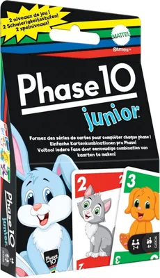 Produktbild von Mattel Phase 10 Junior  GXX06 - Mattel Games GXX06 - (Import / nur_Idealo)
