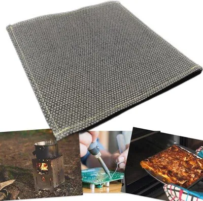 Productafbeelding van Famanu hitteschild plaat, 250 x 250 mm - Vuurvaste mat voor Bushbox, geschikt voor binnen- en buitengebruik