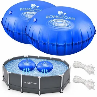 Produktbild von Winter-Schwimmbadkissen - Rund - 120 cm - Himmelblau