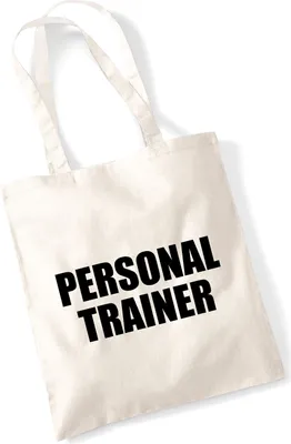 Produktbild von Huuraa Jutebeutel Personal Trainer Training 10 Liter Natural Baumwolle Tasche Geschenkidee