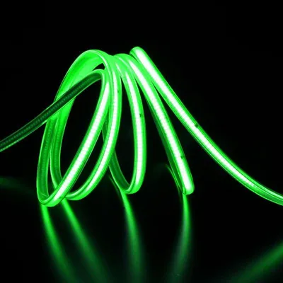 Produktbild von LED-Streifen, COB-Technologie, 25 Meter, AC 296 LED pro Meter, 220V, 10W pro Meter, IP65 Schutzart - Grün