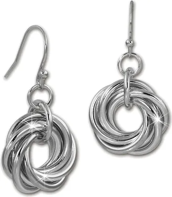Image de Amello Boucles d'oreilles en acier inoxydable pour femmes argenté ESOS93J