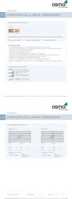 Produktbild von OSMO Juel A Doppeltor auf Maß inkl. Beschlagset