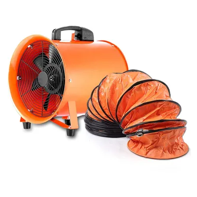 Image de Ventilateur de chantier Ventilateur axial Ventilateur de chantier avec 10m de gaine PVC