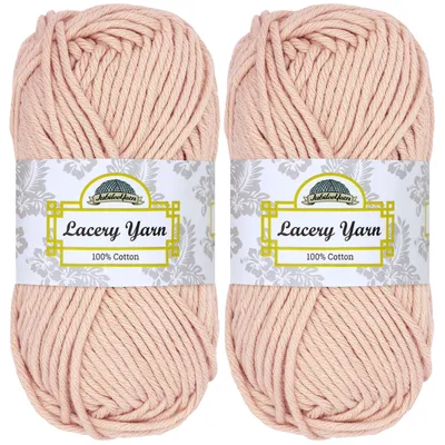 Lacery Garn, 100g, 2 Stränge, Farbe Gebluseerte Pfirsich
