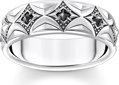 Obrázok produktu pre Thomas Sabo - TR2453-643-11-62 - Prsteň - Uni - Striebro 925 s čiernou farbou - Šírka 62