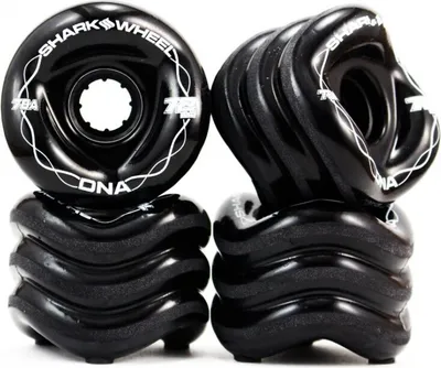Produktbild von Shark Wheels DNA Longboard Rollen 72mm/78a (4er Set) schwarz