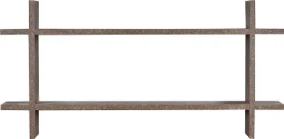 Produktbild von Regal BxH 98x48cm Holz Steckregal Rost-Optik Wandregal Bücherregal Vintage Deko