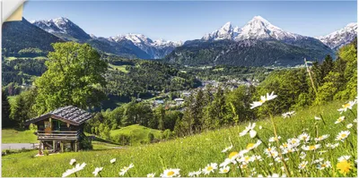 Produktbild von ARTland Wandbild, selbstklebend Landschaft in den Bayerischen Alpen Größe: 100x50 cm