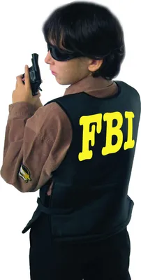 Produktbild von Weste FBI Polizist Kinder Karneval Fasching Kostüm 164