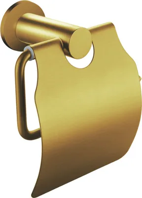 Produktbild von Aloni Toilettenpapierrollenhalter mit Deckel Gold gebürstet