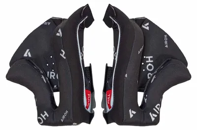 Zdjęcie produktu dla Wewnętrzne poduszki policzkowe Black White Airoh Twist 3 Helmet Rozmiar M