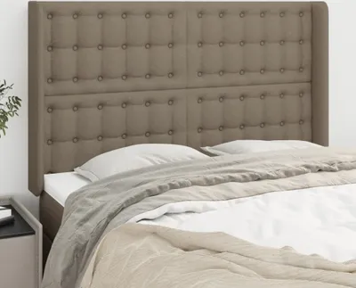 Produktbild von CLORIS Kopfteil mit Ohren Taupe 147x16x118/128 cm Stoff - Kopfteile 245