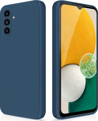 Produktbild von Silikon Hülle für Samsung Galaxy A13 5G Flüssigsilikon Dünn Gel Gummi Matt Kratzfeste Schutzhülle Blau