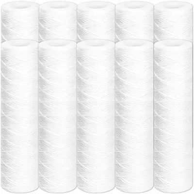 Produktbild von Wasserfilter Wickelfilter 10" – Sedimentfilter PP-Schnur – 10er Set – Trinkwasserfiltration – Sand- & Rostschutz