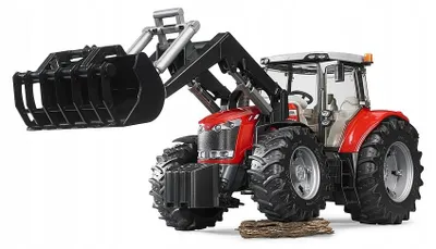 Produktbild von BRUDER Traktor MF 7600 mit Frontlader Spielzeug Geschenk