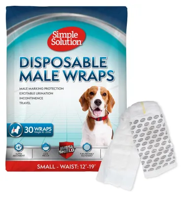 Image de Couches jetables pour chiens mâles, idéales pour l'apprentissage de la propreté, l'incontinence, etc