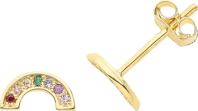Image de Boucles d'Oreilles Femme Or 375/1000 avec Oxyde de Zirconium - 3mm*7mm; TRS36298