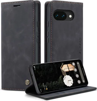 Produktbild von Google Pixel 10a Hülle - CaseMe 013 Klapphülle - Schwarz