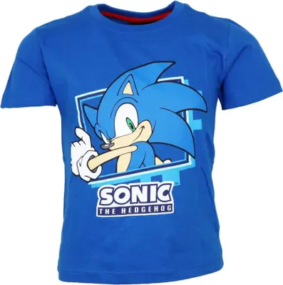 Produktbild von Sonic The Hedgehog Kinder Junge kurzarm T-Shirt Shirt – Blau / 98