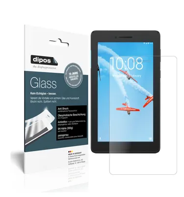 Produktbild von 2x Schutzfolie für Lenovo TB-7104F matt - Anti-Shock 9H Folie dipos Glass Kunststoffglas