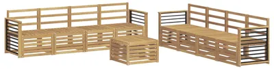 Produktbild von Sofagarnituren 9 pcs Weiß Polyester