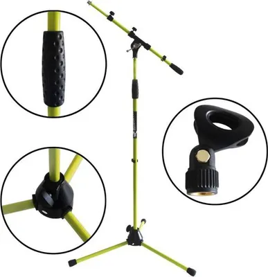Produktbild von keepdrum MS106 YW Gelb Mikrofonständer mit Klemme