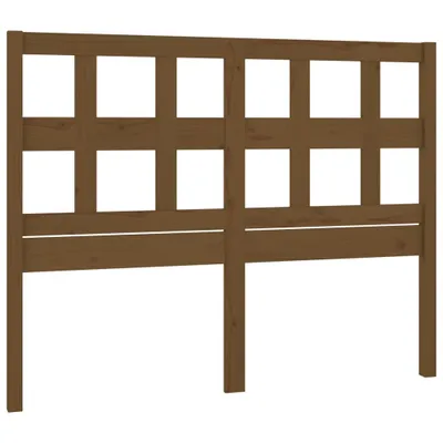 Produktbild von vidaXL Kopfteil Honigbraun 125,5x4x100 cm Massivholz Kiefer