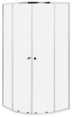 Obrázek produktu pro BELIANI Sprchový kout stříbrný tvrzené sklo hliníkový rám jednokřídlé dveře 90 x 90 x 190 cm moderní design koupelna