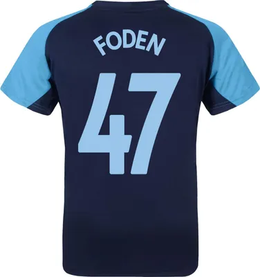 Obrázek produktu pro Manchester City FC - Chlapecké tričko "Foden", polyester GF457 (134) (Námořnická modrá)