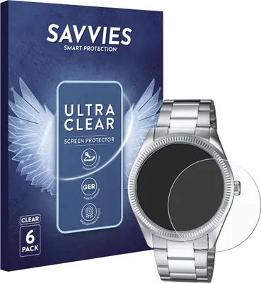 Produktbild von 6x Für Casio MTP-1302PD Schutzfolie Savvies Displayschutz Display Schutz Folie Klar Transparent