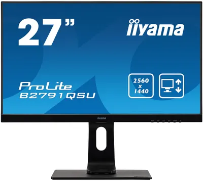 Obrázek produktu pro iiyama ProLite B2791QSU-B1, 68,6 cm (27"), 2560 x 1440 px, Quad HD, LED, 1 ms, Černá