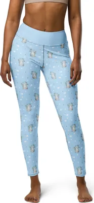 Produktbild von Mr. & Mrs. Panda Leggins Elefant Seifenblasen Größe L - Blau - Geschenk, Tights, High-Waist-Hose, Leggings, Heimat, Yogaleggings, Sporthose, Liebe, Damen, Elefanten