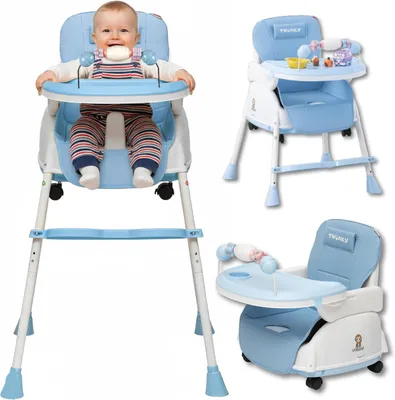 Produktbild von Kinderstuhl 2-in-1 – Wachstumsstuhl für Kleinkinder – Zum Essen und Spielen – Klappbares Design – 54 x 95 x 52 cm