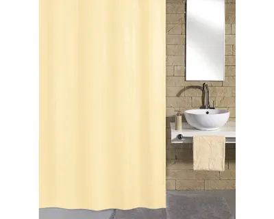 Image de Kleine Wolke Rideau de douche textile KITO Naturel 120 x 200 cm
