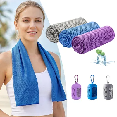 Produktbild von 3 Stück Kühlendes Handtuch 30 x 80cm, Sport-Kühltuch für Fitness Outdoor Sports