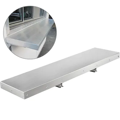 Immagine prodotto di scaffale a parete in acciaio inox 1220 x 305 x 50 mm scaffale a parete per carrello portavivande scaffale a parete per cucina scaffale per piatti da 20 kg