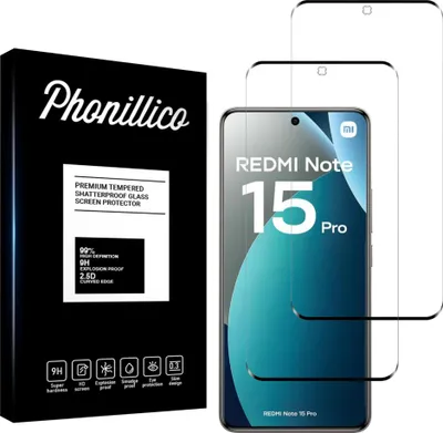 Produktbild von Hartglas für Xiaomi Redmi Note 15 PRO 4G [2 Stück] Displayschutzfolie Screen Protector Film Anti-Kratzer Glas Resistant Phonillico®