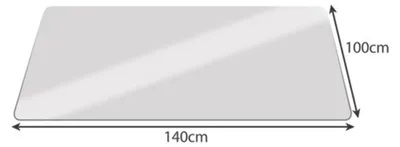 Zdjęcie produktu dla Podkładka ochronna pod krzesło 100x140cm, mleczna