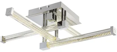 Produktbild von LED Deckenleuchte, Glas klar, chrom, L 69,2 cm